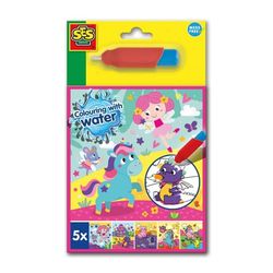 SES Creative Fargelegging med vann - fantasimalebok - (S00133)