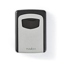 Nedis Hvelv | Key Safe | Kombinasjon Dial Lock | Innendørs og Utendørs | Grå / Sort