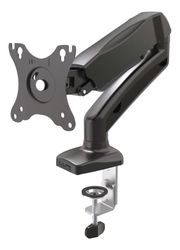 DELTACO Monitor desk mount, 13-27", gas aoperated, VESA, three-axis, b
