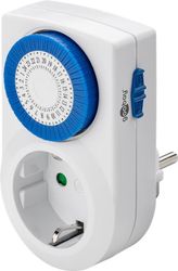 Goobay Analog timer lättmanövrerad mekanisk timer för eluttaget
