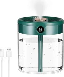 Plante luftfugter med fugtighedsindikator, 2000ml, ultra-stille luftfugter