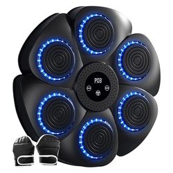 Boxningsmaskin Bluetooth Träning Slagväggsfäste Musik Elektronisk Utrustning Svart