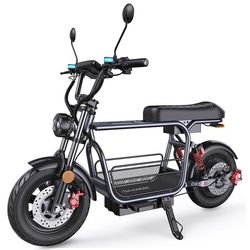 iScooter DX5 Elektrisk skateboard 48V 15.6Ah batteri 1500W motor 15*3.0" hjul Handels-E-scooter med hydrauliska diskbromsar