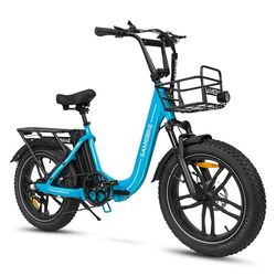 2026 SAMEBIKE C05 PRO terräng elcykel, 20×4,0 tums vikbar elcykel med fettdäck med 500W motor och avtagbart 36V 13Ah batteri
