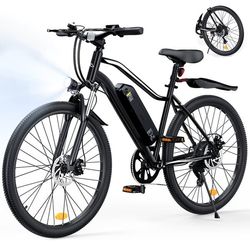iScooter EB3S Elcykel, 36V 15Ah, 70-90km räckvidd, 350W Motor, 26×1.95 Tums Däck, Smart App-styrd Terräng El Mountainbike