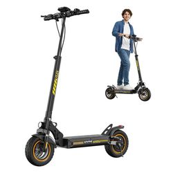 iScooter-W9Air Vuxen Elektrisk Scooter - 800W motor - 48V 10Ah akku - Klappbar E-scooter - 40 km/h - 10-tums Allterräng E-scooter - Mobilapp