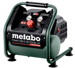 Metabo batteridriven kompressor Power 160-5 18 LTX BL OF, oljefri, borstlös motor, 18 V, utan batteri och laddare