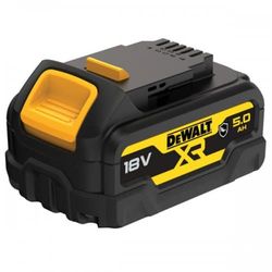 DEWALT 18 V XR Li-Ion 5,0 Ah inskjutbart batteri med skyddskåpa för fordonsbruk DCB184G