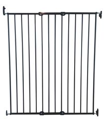 Hundegrind PET Gate Streamline metall BabyDan, 62,5-106,8 cm, svart
