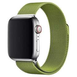 Urrem Apple Watch 1/2/3/4/5/6/SE Armbånd Milanese 42/44 - Grøn