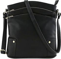 Fickstorlek stor crossbody-väska dam axelväskor handväska och plånbok set för kvinnor tygväskor