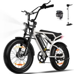 VAE elcykel - ColorWay - Black & Gold - 20" 4.0 Fat däck - Avtagbart 36V 12Ah batteri - All-terrain E-BIKE - Elektrisk mountainbike