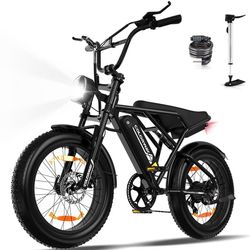 VAE elcykel - COLORWAY - Svart - 20" med 4.0 Fat Tire - Avtagbart 36V 12Ah batteri - All Terrain E-BIKE - Elektrisk MTB