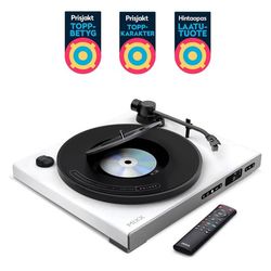 Mixx Analog Plus 2-i-1 vinyl- och CD-spelare, vit