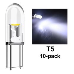 T5 vit 10-pack COB LED W2x4.6d W2.1.x4.9d W1.2W W2.3W 12V