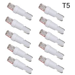 T5 vit LED W2x4.6d W2.1.x4.9d W1.2W W2.3W 12V 10-pack