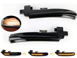 LED dynamisk blinkers sidospegel Volvo S40 V40 S60 V60 V70 S80 Smoke 2-pack