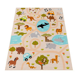 Children’s Play Rug - Classic City Streets - Soft, Su tble & Easy Clean