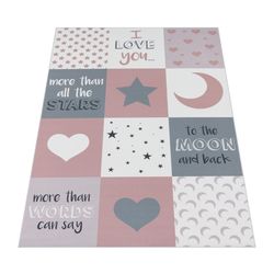 Mjuka barnmatta - inspirerande citat - lekrum och plantskola - tvättbar och hållbar