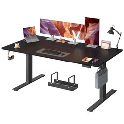 Höjdjusterbart skrivbord med USB-C-anslutning, 180 x 80 cm