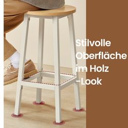Barstolar, 2-pack, barstolar, köksstolar med metallstativ