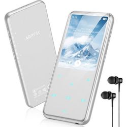 MP3-spelare - AGPTEK - MP3 Bluetooth 5.3 - 64 GB - 2,4'' skärm - Inbyggd högtalare