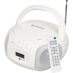 Retekess TR636 Boombox Radio CD, Bluetooth, USB-ingång, Hemma Audio Boombox med Fjärrkontroll, Enkel Användning