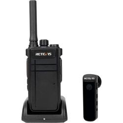 Retevis RB637 Talkie-Walkie med Bluetooth Öronpropp, Tvåvägsradio, 2000mAh USB Återuppladdningsbar, Ficklampa, Handsfree