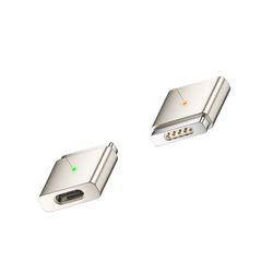 USB-C til MagSafe 2 Adapter 100W - Lad din MacBook Uanstrengt Starlight