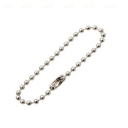 Kulekjede med lås, 10-pakning Silver 12 cm