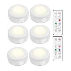 LED Spotlight Set – 6 stilige lys med 2 praktiske fjernkontroller