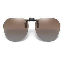 Polariserte Clip-on Solbriller med Etui Brown