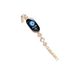 Smartwatch med pulsmåling, SpO2 og blodtryksreference (ikke-medicinsk) — IP67, Bluetooth 5.3, 50+ sportsgrene, kompatibelt med Joeme Fit PinkGold