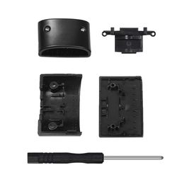 Erstatningshodestropplås kompatibel med Logitech G PRO X — reparer gaming-headset raskt for trygg passform, svart ABS og enkel installasjon