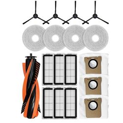 Erstatningstilbehørssett Kompatibelt med JONR P20PRO Robotstøvsuger, T5 Pro Hovedbørste, Sidebørster, Filtre, Moppekluter og Støvposer