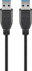 USB 3.0 SuperSpeed-kabel, svart