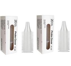 Termometerbeskyttelse til Braun ThermoScan 20-pakning – Engangs Beskyttelseshetter for Øretermometer, Kompatibel med Alle Braun ThermoScan-modeller 2-pack
