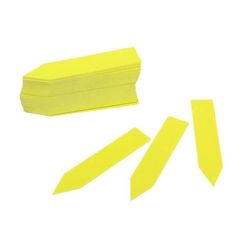 Holdbare planteetiketter / planteskilte 100-pak Yellow 10x2 cm
