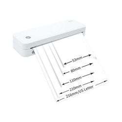 A4 Mini Portabel Termisk Skrivare - Trådlös Bluetooth Anslutning, Kompatibel med Smartphones och Datorer