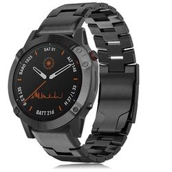 Garmin Quick Release Urrem - 22mm Titanium Sort