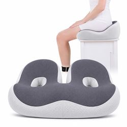 Ergonomisk setepute i minneskum DarkGrey