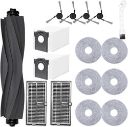 Dreame X40 tilbehørsett kompatibelt med Dreame X40 Ultra Complete, X40 Pro og S30 Pro Ultra – rengjøringskit med børster og moppkluter