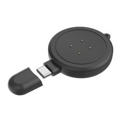 Oplader Kompatibel med Google Fitbit Versa 3/4/Sense 1/2/Ace LTE Smartwatch - Hurtig & Pålidelig Opladning Black
