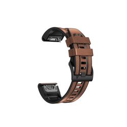 Lærreim til Garmin Fenix 7 Pro/7X Brown 22 mm