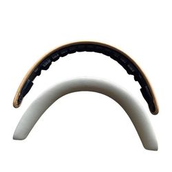 Premium Lammeskind Læder Hovedbøjlebetræk kompatibelt med Bowers & Wilkins PX7S2 & PX8 Hovedtelefoner White+Brown