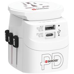 Verdens reiseadapter PRO Light USB AC30PD World PD 30W Jordet