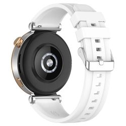 Silikonklokkerem for 18 mm Huawei GT4 46 mm/GT Runner/GT3 SE White
