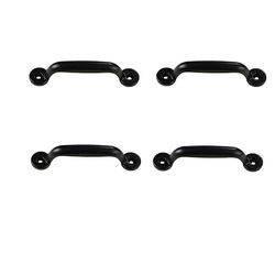 Skåphandtag i Vintage Design, 4-pack Black