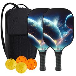 Pickleball-sett - glassfiberracketer, baller og bag 2