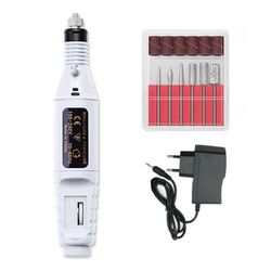 Elektrisk neglefil med 6 bits White